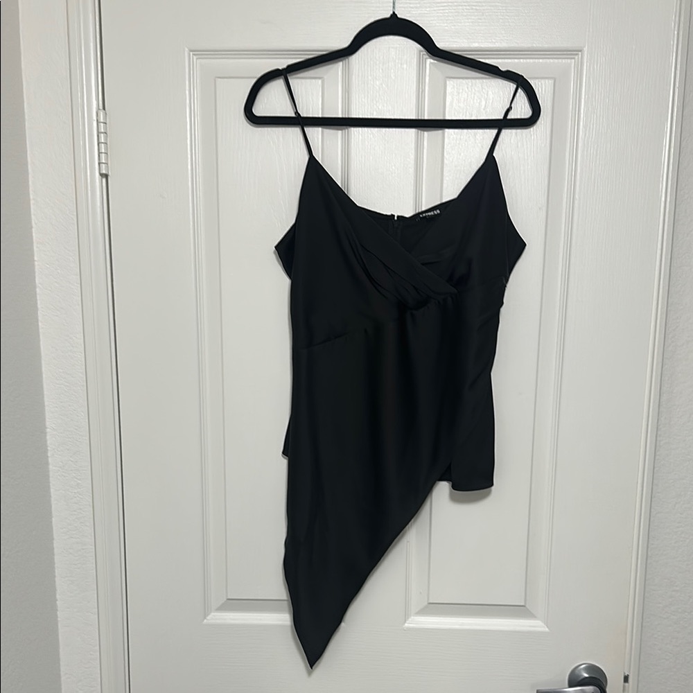 Express Charcoal Asymmetrical Camisole